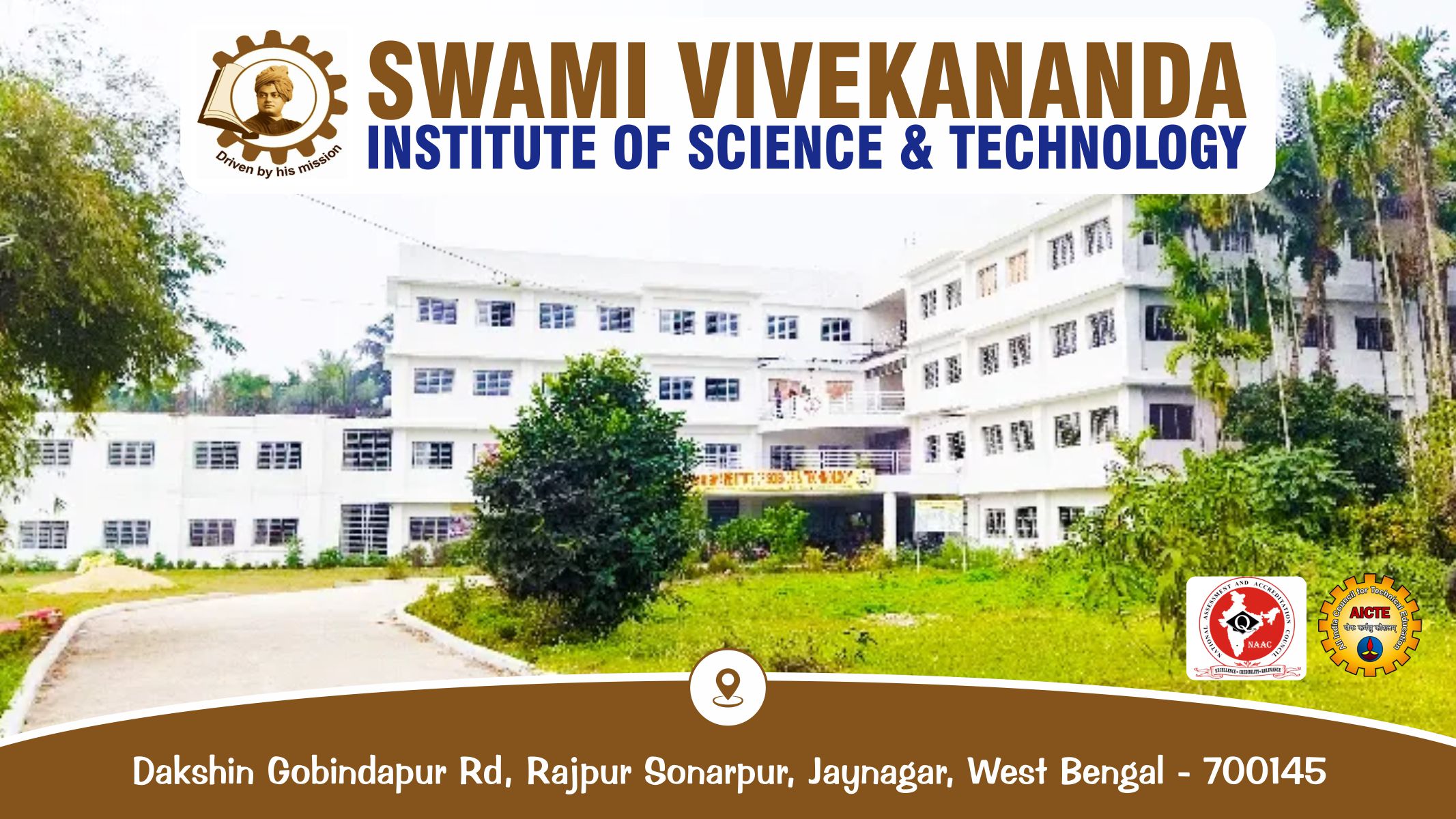 out side view of Swami Vivekananda Institute of Science and Technology - SVIST Kolkata